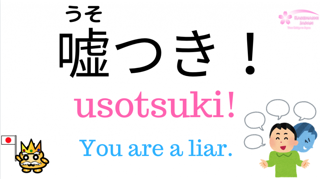 How To Say You Are A Liar In Japanese